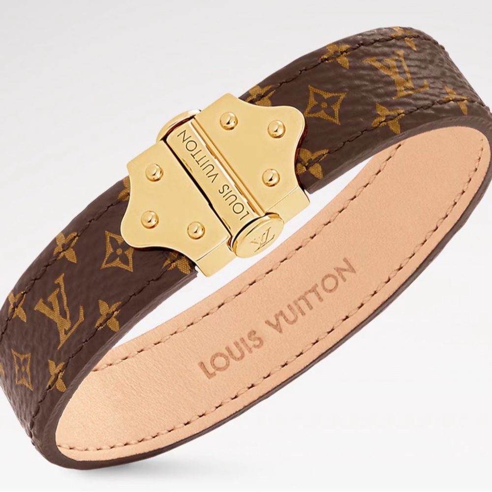 Louis Vuitton Monogram Brown and Gold Bracelet